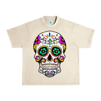 Sandshell sugar skull Urban Heavy Tee - linhVisuals