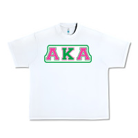 White alpha kappa aka Urban Heavy Tee - linhVisuals