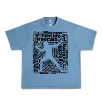Pebble Blue fencing sport Urban Heavy Tee - linhVisuals