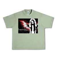 Oil Green Marilyns angel with scabbed wings Urban Heavy Tee - linhVisuals