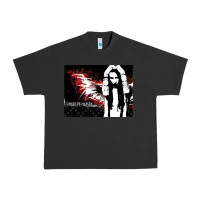 Pigment Black Marilyns angel with scabbed wings Urban Heavy Tee - linhVisuals
