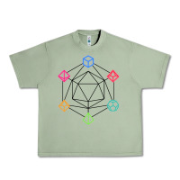 Oil Green minimal dnd Urban Heavy Tee - linhVisuals