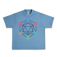Pebble Blue minimal dnd Urban Heavy Tee - linhVisuals