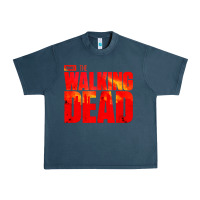 Midnight Navy the walking dead blood Urban Heavy Tee - linhVisuals