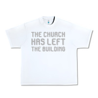 White the church has left the building Urban Heavy Tee - linhVisuals