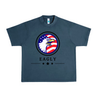 Midnight Navy peacemaker eagly Urban Heavy Tee - linhVisuals