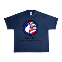 Navy peacemaker eagly Urban Heavy Tee - linhVisuals