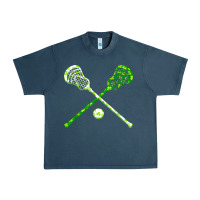 Midnight Navy funny lacrosse st patricks day boys men shamrock ball t shirt Urban Heavy Tee - linhVisuals