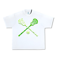 White funny lacrosse st patricks day boys men shamrock ball t shirt Urban Heavy Tee - linhVisuals