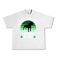 Lunar Rock funny st patrick's day one lucky pitbull mama pitbulldog t shirt Urban Heavy Tee - linhVisuals