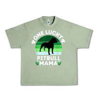 Oil Green funny st patrick's day one lucky pitbull mama pitbulldog t shirt Urban Heavy Tee - linhVisuals