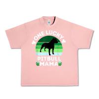 Salmon funny st patrick's day one lucky pitbull mama pitbulldog t shirt Urban Heavy Tee - linhVisuals