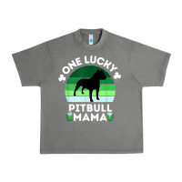 Tornado funny st patrick's day one lucky pitbull mama pitbulldog t shirt Urban Heavy Tee - linhVisuals