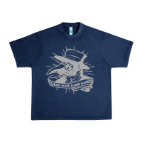 Navy wash your damn hands Urban Heavy Tee - linhVisuals