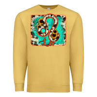Antique Gold leo turquoise cowhide Premium Sweatshirt - RanaPortraitStore