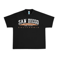 Black san diego california Urban Heavy Tee - linhVisuals