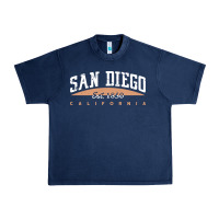 Navy san diego california Urban Heavy Tee - linhVisuals