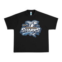 Black wilmington sharks Urban Heavy Tee - linhVisuals