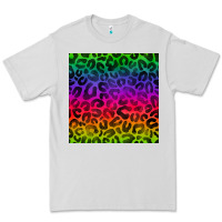 Dove Grey colorful leopard seamless pattern Premium Tee - BundleAndBundleShop