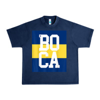 Navy boca juniors la boca t shirt Urban Heavy Tee - linhVisuals