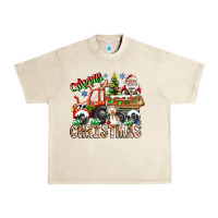 Sandshell Merry Christmas  tractor Urban Heavy Tee - CowhideDigitalArt