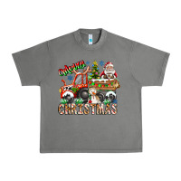 Tornado Merry Christmas  tractor Urban Heavy Tee - CowhideDigitalArt