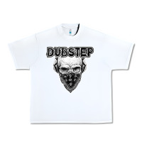 White dubstep shirt   electronic music lover gift for men  women Urban Heavy Tee - linhVisuals