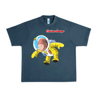 Curious George Happy Astronaut Portrait T Shirt Urban Heavy Tee | Teevron