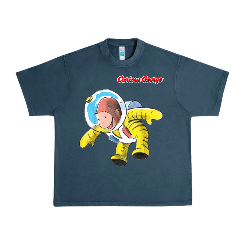 Curious George Happy Astronaut Portrait T Shirt Urban Heavy Tee by linhVisuals | Teevron