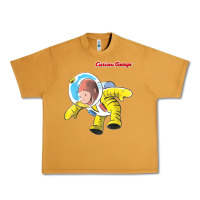 Peanut Butter curious george happy astronaut portrait t shirt Urban Heavy Tee - linhVisuals
