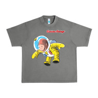 Tornado curious george happy astronaut portrait t shirt Urban Heavy Tee - linhVisuals