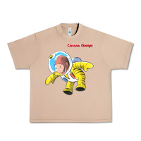 Burro curious george happy astronaut portrait t shirt Urban Heavy Tee - linhVisuals