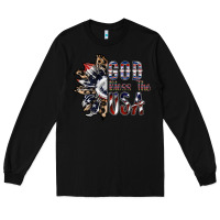 Black god bless the usa Long Sleeve Tee - SublimationCraftShop