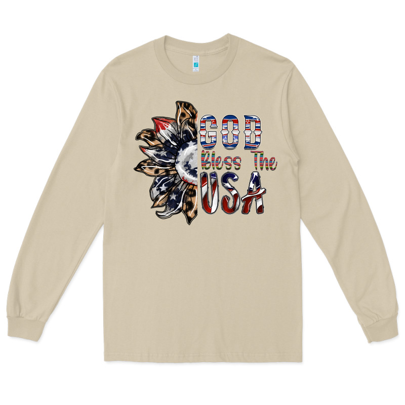 God Bless The Usa Long Sleeve Tee by SublimationCraftShop | Teevron
