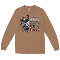 Toasted Coconut god bless the usa Long Sleeve Tee - SublimationCraftShop
