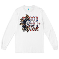 White god bless the usa Long Sleeve Tee - SublimationCraftShop