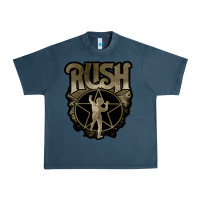 Midnight Navy Rush grey Urban Heavy Tee - linhVisuals