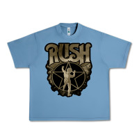 Pebble Blue Rush grey Urban Heavy Tee - linhVisuals
