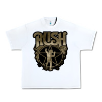 White Rush grey Urban Heavy Tee - linhVisuals