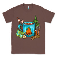 Chestnut Camping Coffee Classic Tee - FaDigitalArtStudio