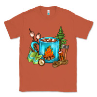 Copper Camping Coffee Classic Tee - FaDigitalArtStudio