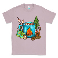 Lilac Camping Coffee Classic Tee - FaDigitalArtStudio