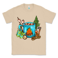 Mushroom Camping Coffee Classic Tee - FaDigitalArtStudio