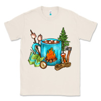 Natural Camping Coffee Classic Tee - FaDigitalArtStudio