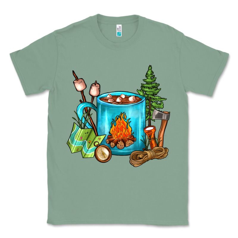 Camping Coffee Classic Tee by FaDigitalArtStudio | Teevron