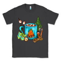 Smoke Camping Coffee Classic Tee - FaDigitalArtStudio