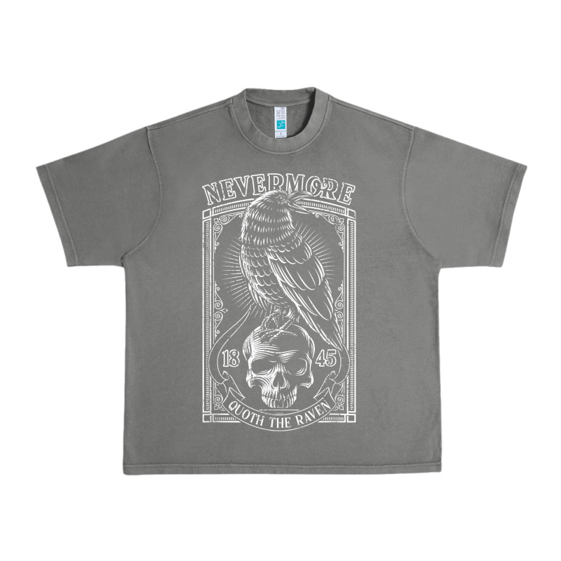 Edgar Allen Poe The Raven Nevermore T Shirt Urban Heavy Tee by linhVisuals | Teevron