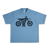 Pebble Blue YZ450F Eli Tomac Motorcycles Urban Heavy Tee - linhVisuals