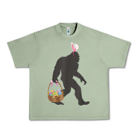 Oil Green funny bigfoot easter design with easter basket and bigfoot t shirt Urban Heavy Tee - linhVisuals