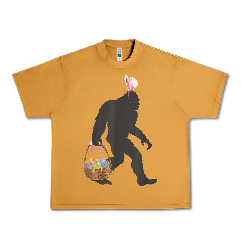 Funny Bigfoot Easter Design With Easter Basket And Bigfoot T Shirt Urban Heavy Tee by linhVisuals | Teevron